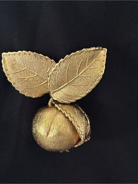 Napier Gold Leaf and Fruit Brooch
